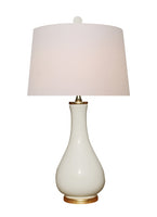 Emma Lamp in Dove White Porcelain