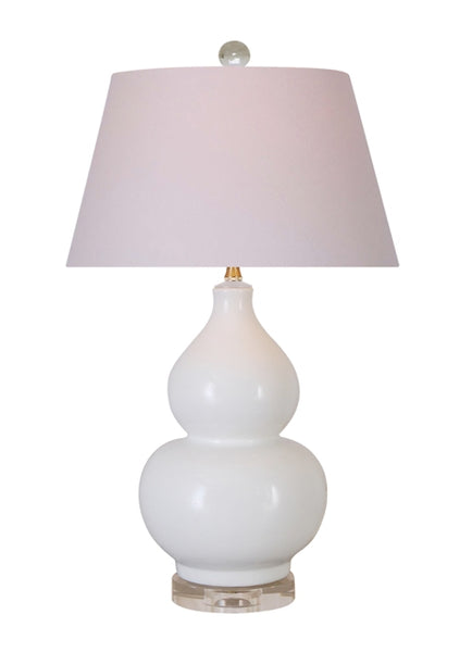 Tyler Cream White Gourd Porcelain Lamp